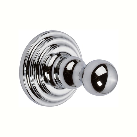 Ginger Single Robe Hook in Polished Chrome 1110/PC
